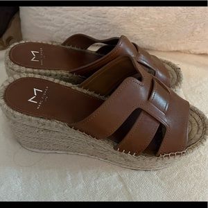 Marc Fisher Tan Sandals-size 7